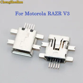 ChengHaoRan 1pcs Pre MOTO Motorola RAZR V3 USB Nabíjací Port Konektor Konektor Jack Zásuvka Dock Opravy Časť
