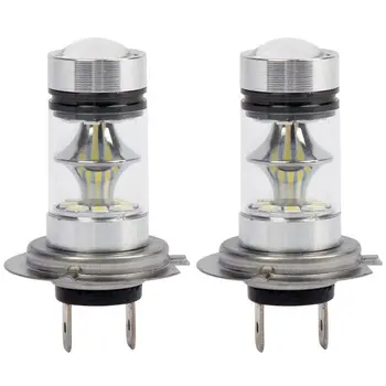AL22 -1 Pár High Power LED Žiarovka H7 100W 20LED Auto Hmlové Svetlo Lampy Svetlá Biela 6000K