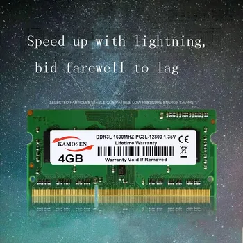 KAMOSEN DDR3L RAM notebook pamäť 4 GB 8 GB 1600 1.35 V 1R8 pre notebook pamäť počítača