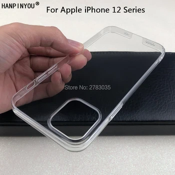 Pre Apple iPhone 13 12 Pro Max Mini Lesklý Prichytenie Telefónu Prípade Crystal Neviditeľné Pevného PC Úplné Pokrytie Jasné, Fotoaparát Chrániť Späť Shell