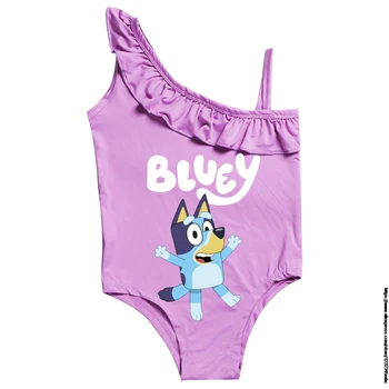 Bingo bluey Batoľa Plavky Dievčatá Bikini Tlač Plavky jednodielne Plavky Deti Letné Plážové oblečenie detské plavky Dievča