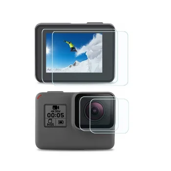 VSKEY 20PCS Tvrdeného Skla pre GoPro Hero 7 6 5 Kamera LCD Screen Protector + Šošovky Ochranná Fólia pre Hrdina 5/6/7