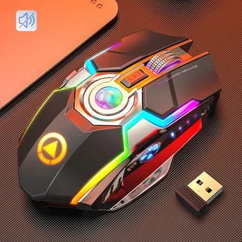 Novo Prenosné 2.4 Ghz Wireless Mouse Nastaviteľné Optical Gaming Mouse Wireless Home Office Hra Myši na Počítač PC, Notebook