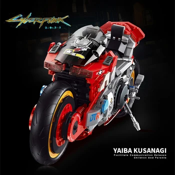 Budúcnosť sci-fi Cyber 2077 YAIBA KUSANAGI Techniku, motocykel, Vozidlo Tehly Motorke hračka darček model stavebné bloky