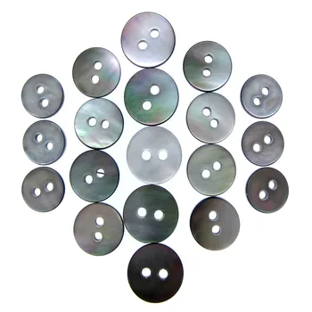 30Pcs Čierna perleť tričko tlačidlá prírodné shell tlačidlá black dúhové Tlačidlá 9 mm~11.5 mm