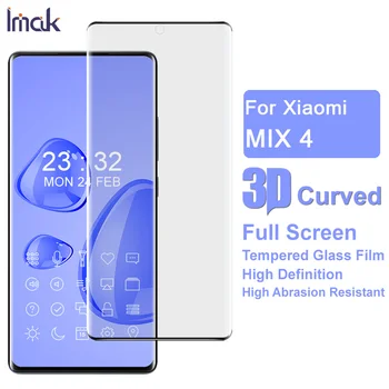 IMAK pre Xiao Mi Mix 4 Sklenené 3D Zakrivené Plné Pokrytie Screen Protector pre Xiao Mi Mix4 Tvrdené Sklo