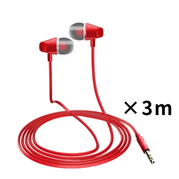 3,5 mm In-Ear Slúchadlá Monitor pre Mikrofón Telefónu S 3 m Kábel