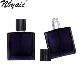 Nbyaic 1pcs parfum, fľaša balenej 30 ML 50 ML prenosné cestovné ink blue high-end sprejová fľaša sklo parfum, fľaša prázdna fľaša
