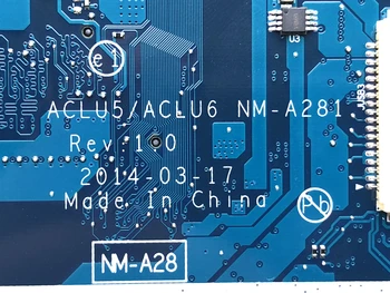 Vysoká kvalita ACLU5/ACLU6 NM-A281 Pre Lenovo Ideapad G50-45 notebook doske A8-6410 DDR3 testované