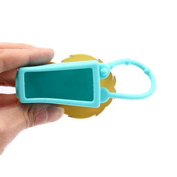 Cartoon Silikónové Mini Hand Sanitizer Držiteľ Cestovného Prenosné Bezpečné Gél Držiteľ Hangable Dávkovač Tekutého Mydla Kontajnerov Pre Deti