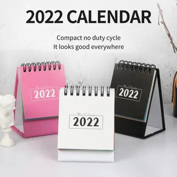 Stolový Kalendár Anglická Verzia Mini Kalendár Multi Farby, Dekoratívne Praktické Ročné 2022 Stôl Wall Flip Kalendár