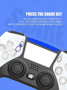 Bezdrôtový Gamepad Pre Konzoly PS4 6-os Dualshock Ovládanie Hry Pre PC /Telefón Android Joystick Bluetooth Programovateľný Regulátor