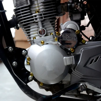 30Pcs Motocykel Úprava Matica Upevňovacia Skrutka Krytu Dekoratívne Diely na Yamaha Kawasaki Honda Harley Suzuki chrómovanie