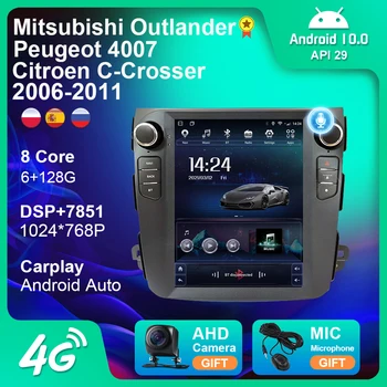 Tesla 9.7 palca na Mitsubishi Outlander XL 2 Peugeot 4007 Pre Citroen C-Crosser na roky 2007-2013 Android autorádia GPS, DVD Prehrávač