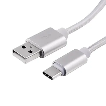 Nylon USB-C Nabíjací Kábel pre Sony Xperia L1 G3312 G3311 G3313 XA1 Ultra G3221 G3121 USB 3.1 Typ C Synchronizáciu Údajov Nabíjací Kábel