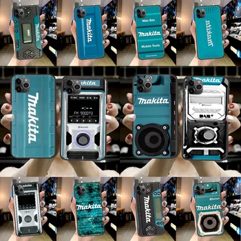 Makita Toolbox Telefón puzdro Pre Iphone 5 5S SE 6 6 7 8 Plus X XS XR 11 12 Mini Pro Max se 2020 black Bunky Trend Coque Luxus