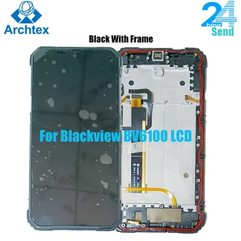 6.88 Palca Na Pôvodné Blackview BV6100 LCD Displej +Dotykový Displej Digitalizátorom. S montážou Rámu 18:9 Android 9.0 +Nástroje IP68