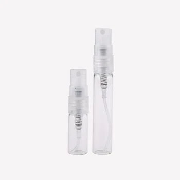 Mini parfum, fľaša sklo skladovanie fliaš sprej, 1, 2, 3, 5ml transparentné Cestovné prenosné parfum vzorku dávkovanie fľašu
