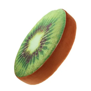 Kreatívne Ovocie Vymeniteľný A Umývateľný Vankúš Plyšový Vankúš Orange Kiwi Ovocie Simulácia Sedáku Pilllow