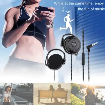 Pre Shini s-520 3,5 mm Stereo Mp4 Ucho-Hák Hry Športové Mobilný Telefón, Univerzálny Headset Ucho Headset Drôt Športové Slúchadlá