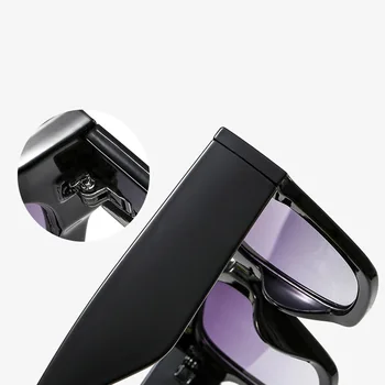 AKA VÍZIA Nadrozmerné Námestie slnečné Okuliare Ženy 2021 Luxusné Značky Okuliare Ženy/Muži Retro Okuliare Ženy Zrkadlo Gafas De Sol Mujer