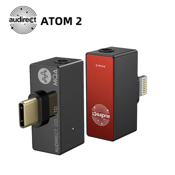 Hilidac Audirect Atom2 MQA HiFi Prenosné USB DAC/AMP ES9281AC DSD512 32Bit/ 768KHZ Typ C/ Lightning Atóm 2 Dekodér Zosilňovač