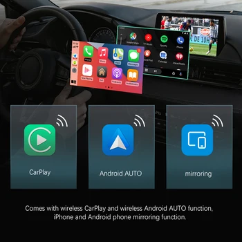 CarPlay Android box android9 Qualcomm 4+64 G CarPlay AI Okno so SIM karty pre Audi/Benz/VW/KIA OEM displej,podporu 99% modelov