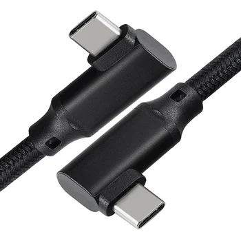 USB-C, USB C Kábel Výkon 100W Dodanie 90 Stupňov, Typ C 3.1 Gen 2 Kábel 10Gbps na Synchronizáciu Údajov 5A PD Rýchle Nabíjanie Kábel s E-Marker