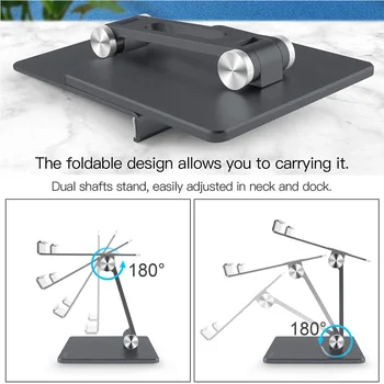 XIAO Stojan Tabletu Ploche Nastaviteľný Stojan, Skladací Držiak Dock Držiak Pre iPad Pro 12.9 11 10.2 Vzduchu Mini 2020 Samsung Huawei