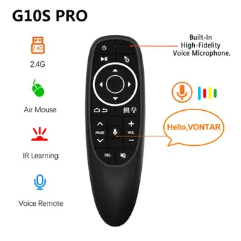 G10 G10S Bezdrôtový Pro Hlas, Diaľkové Ovládanie 2.4 G Vzduchu Myši Gyroskop, IČ Vzdelávania Pre Android Tv Box HK1 H96 Max X96 Mini