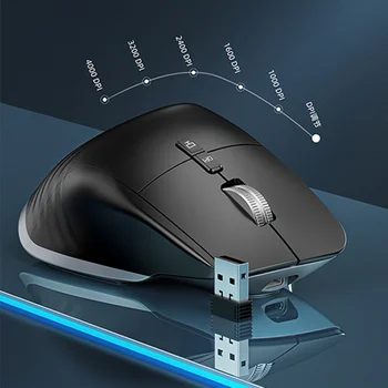 Typ C Bezdrôtová Myš, Dobíjacia Bluetooth Tichý a Ergonomický Počítač, 5 Rýchlosti DPI Pre Tablet Macbook Air Notebook Herný Office
