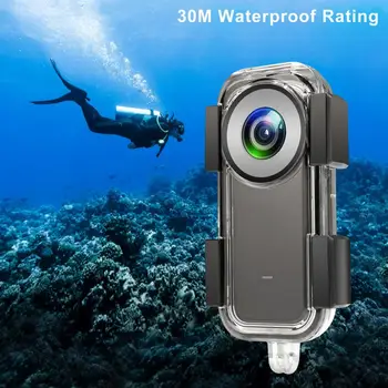 Ochranný plášť Pre Insta 360 JEDEN X2 Jednoduchá Inštalácia Vodotesné púzdro Prípade Športová Kamera Ochranné Podmorské Potápanie Shell
