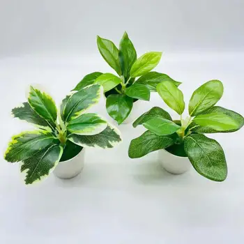 Umelé Črepníkové Rastliny Realistické Plastové Oko-Lov Imitative Bonsai Rastlín pre Domáce