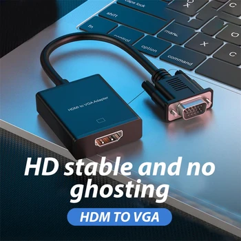 HDMI / VGA, HDMI, VGA (Female to Male) s 3,5 mm Audio Jack, Kompatibilné pre TV Stick, Počítač, Desktop, Notebook, PC