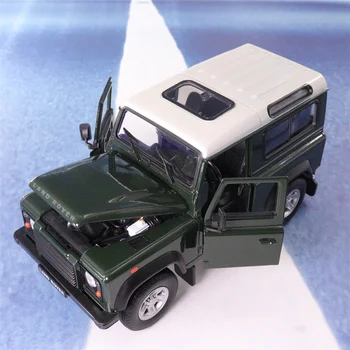 Well 1:24 Land Rover Defender Army Zelená Zliatiny Modelu Auta Diecasts & Hračky Zhromažďovať Dary, Non-diaľkové Ovládanie Typ B406