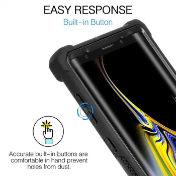 Ťažká Ochrany Transparentné Mäkké TPU puzdro Pre Samsung Galaxy S21 Ultra S20 Fe S10 5G S20 Lite Shockproof Robustný Kryt