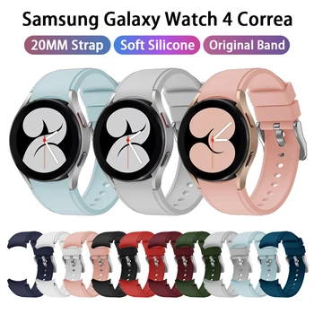 20 mm Originálne Hodinky Pásmo Pre Samsung Galaxy Sledovať 4 40 MM/44 mm Popruhu Pre Výstroj S2 Classic/gt watch4 klasické 42MM/46 mm Correa