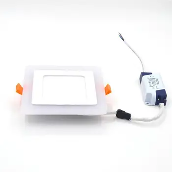 Dual Farebný Akryl LED Zapustené Stropné Panel Dole Svetlá Ultra Slim Spot Lampy, Plochý Panel svetlo pre Vnútorné Office Reštaurácia