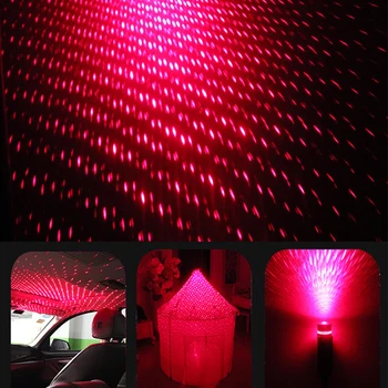 Auto Strechy Star Light Interiérové LED Hviezdna Laser Atmosféru Projektor pre Kia SORENTO Stinger Niro Karneval Ray Venga Pokračovať Stoni