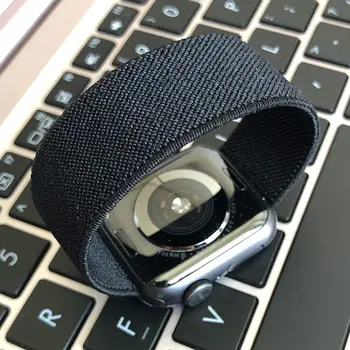 Scrunchie Sólo Slučky Pre Apple hodinky kapela 44 mm 40 mm 38 mm 41mm 45 mm Elastické watchband iWatch series 7 6 SE náramok