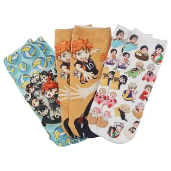 K2379 1 Pár Nových Cartoon Ponožky Anime Tlač Umelecké Zábavné Ponožky Ženy Roztomilý Nízky Rez Módne Členkové Ponožky Krátke Ponožky