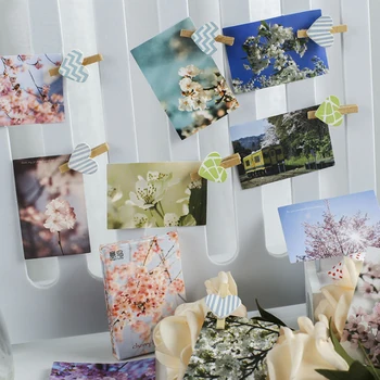 30pcs Mini Nálepky Denník Japonský DIY Cherry Blossom Závod Lesnej Krajiny Kvet DIY Príručka Dekorácie Papiernictvo Zápisník