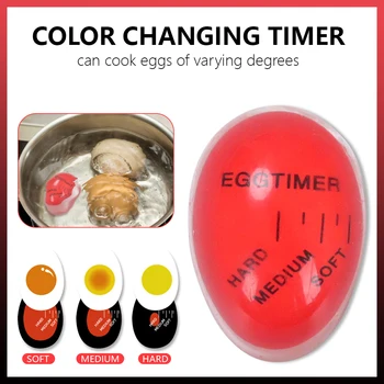 Eggtimer Kuchyňa Gadget Nastaví Čas Časovač Ideálne Vajce Zmena Farby, Živice Materiál Teploty Varenia Gadgets Príslušenstvo Záhrada