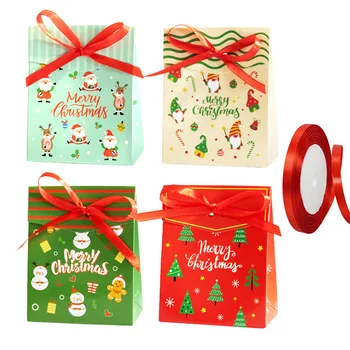 12/24/40pcs Vianočné cukrovinky box malý darčekový box páse s nástrojmi nastaviť nové odrody darčekové balenie box