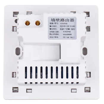Depoguye 86 WiFi sieťovej zásuvky RJ45 sieťové rozhranie, krištáľové sklo panel nabíjanie pomocou pripojenia USB zásuvka, 300M stenu WiFi router AC110V-250V