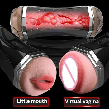 Hlas Masturbácia Pohár Mužského Pohlavia Hračka Vibrátor Dospelých Produkt Za 18 Masturbator Simulácie s Dvojakým použitím Vagínu Orálny Sex Pohár Sex Bábika