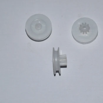 10/100ks dvojité plastové kladka+výstroj 10teeth OD 14.5 mm 2mmhole diy hračka príslušenstvo/Technológia model časti rc auto/14.5-102B