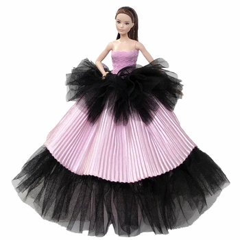 Prípad pre bábiku Barbie šaty Barbie doll oblečenie krásy fishtail sukne, šaty, sukne svadobné šaty základné