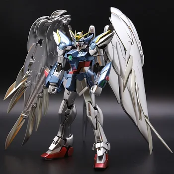 BANDAI MG 1/100 XXXG-00W0 Gundam Krídlo Nula Pokovovanie Kovových Farba Akcie Obrázok Modelu, Úprava