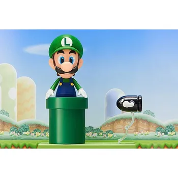 Anime hračka Super Mario Luigi nendoroid obrázok bábika kreslená postavička kawaii inštalatér Mario akcie obrázok model kid darček k narodeninám